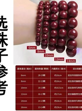 天然高含量原矿朱砂散珠diy配件