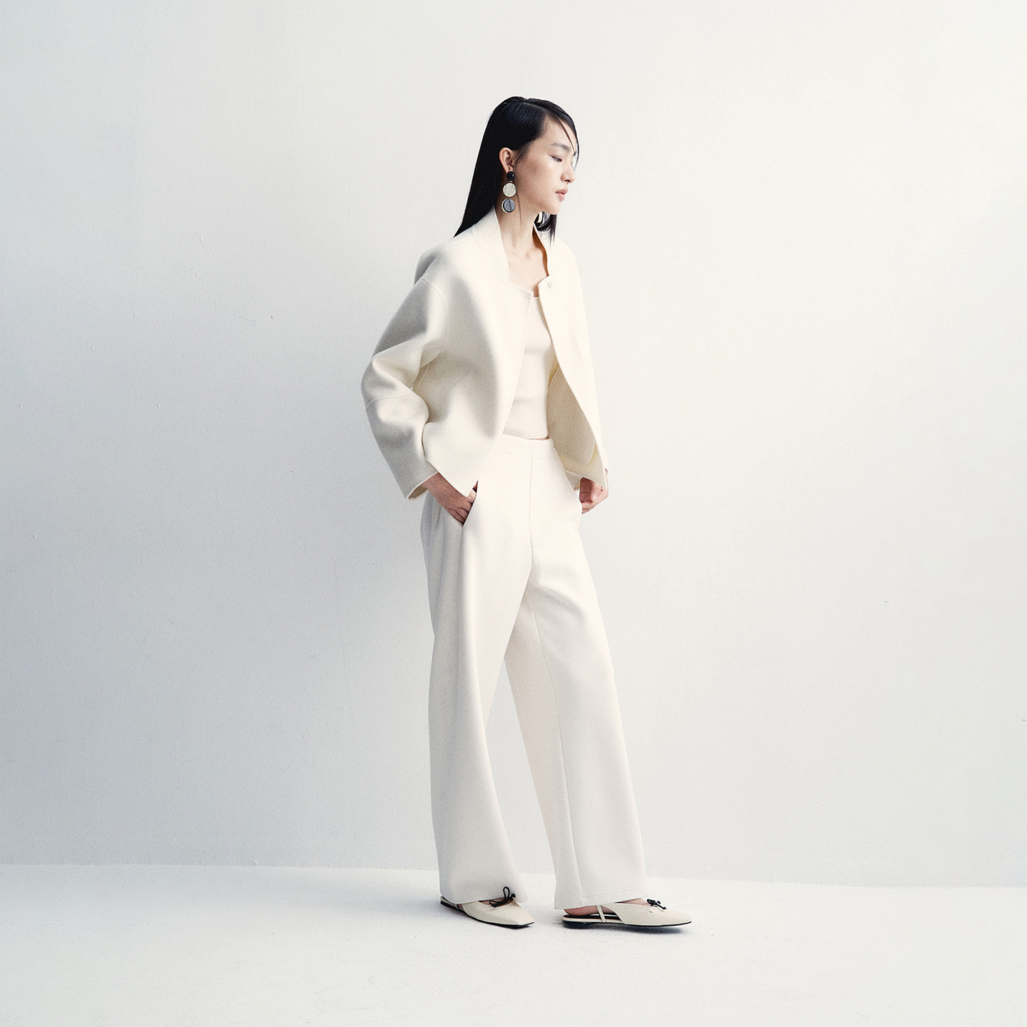 Re-BLUE轻奢优雅女装时尚小立领短款全羊毛毛呢外套,淘宝优惠券,粉丝福利购,淘宝优惠卷