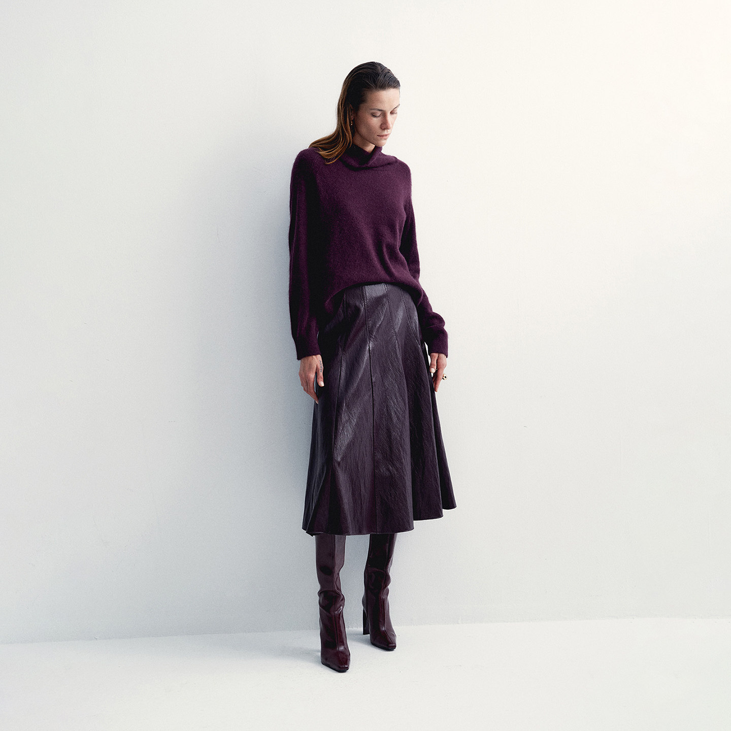 Re-BLUE轻奢优雅女装复古荡领宽松随性针织套头上衣慵懒风毛衣,淘宝优惠券,粉丝福利购,淘宝优惠卷