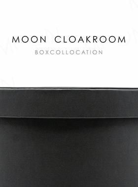MOON慕空间样板房收纳盒衣帽间装饰品衣柜皮革收纳桶道具软装摆件