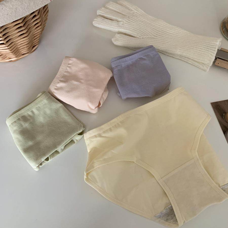 树懒少女简约纯色纯棉内裤女士中腰抗菌学生短裤透气全棉裆三角裤,淘宝优惠券,粉丝福利购,淘宝优惠卷