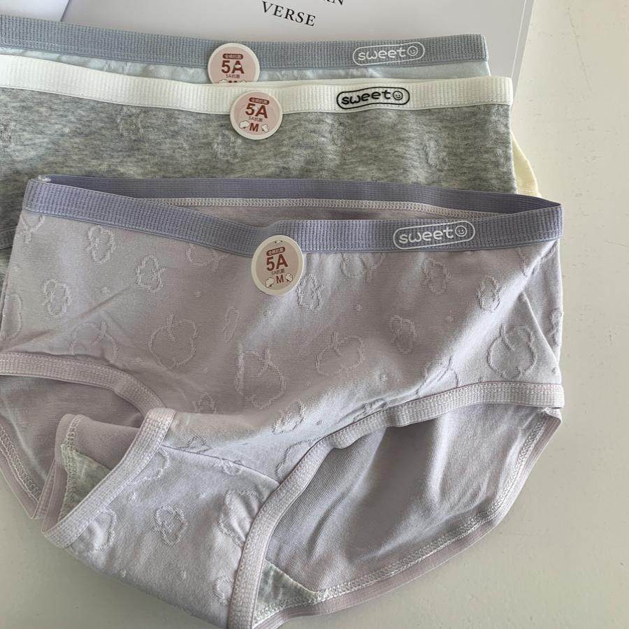 树懒少女日系简约纯棉内裤女生中腰5A抗菌学生短裤柔软透气三角裤,淘宝优惠券,粉丝福利购,淘宝优惠卷