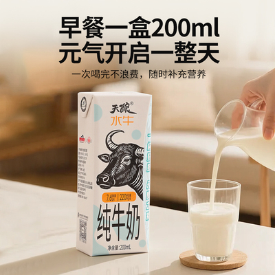 遵义天酿水牛纯牛奶200ml×10盒