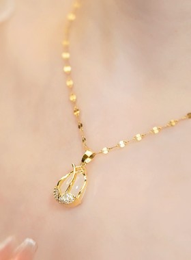 钛钢女郁金香不掉色时尚百搭网红