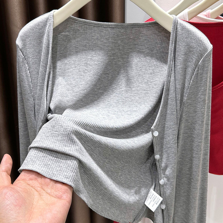 气质螺纹针织红色冰丝防晒开衫女夏季新款配吊带外搭短款披肩罩衫,淘宝优惠券,粉丝福利购,淘宝优惠卷