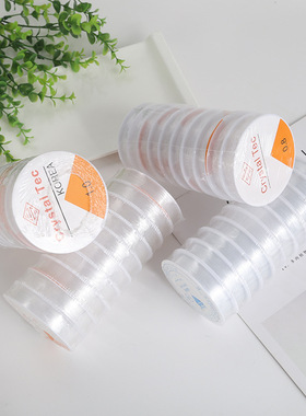 佛珠透明水晶弹力线串珠子线鱼线结实耐用耐磨文玩星月手串绳diy
