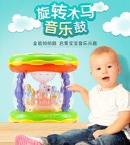 Cosei 6009 childrens hand clapping drum with microphone early to teach musical carousel baby toy baby beat beat drum