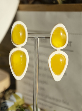 二梦三青【SNOW MAN】天然琥珀项链吊坠女小清新气质感中古风高级