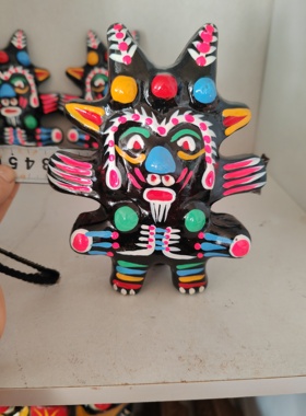 淮阳太昊陵金波一起长大的玩具泥泥狗摆件泥塑手工艺品非遗泥塑