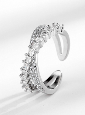 韩版时尚气质高级感锆石戒指