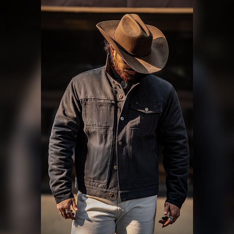 古叔的着 重磅巡洋舰工装夹克男冬季新款马丁帆布羊羔绒加厚外套,淘宝优惠券,粉丝福利购,淘宝优惠卷