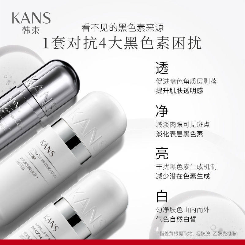 kans /韩束银胶囊水乳补水烟酰胺 韩束东印面部护理套装