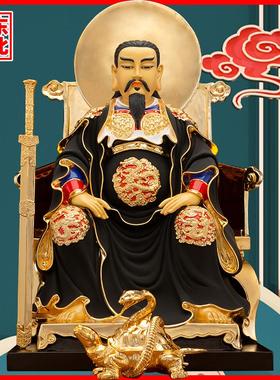 铜鎏金真武大帝玄天佛祖师爷摆件