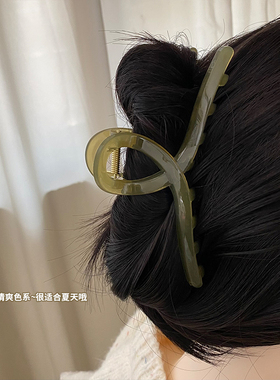半个朋友抓夹塑料时尚通勤发夹