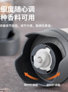 胡椒研磨器电动换仓厨房调料研磨机打粉家用海盐黑胡椒研磨瓶