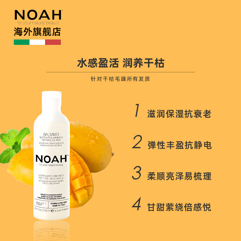 NOAH2.1护发素女柔顺顺滑改善毛躁修复干枯受损头发芒果滋养护发-图0