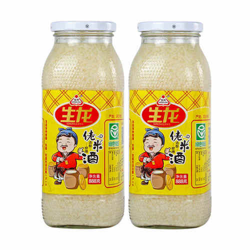 生龙孝感米酒888g佬米酒手工传统发酵月子醪糟糯米酒酒酿绿色食品 - 图3