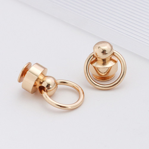 化妆包改造配件和尚头奶嘴钉包包diy改造扣环螺丝d扣包带固定挂扣 - 图1