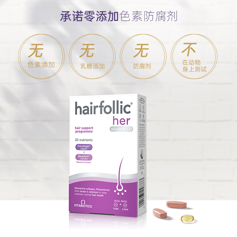 vitabiotics女士护发养发生物素 Perfectil海外复合维生素/矿物质