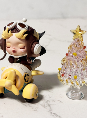 【现货】迷你可爱琉璃圣诞树玻璃摆件氛围纯手工礼品小摆件透明