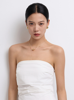 盐岛笛卡尔系列胖心球蛇骨链