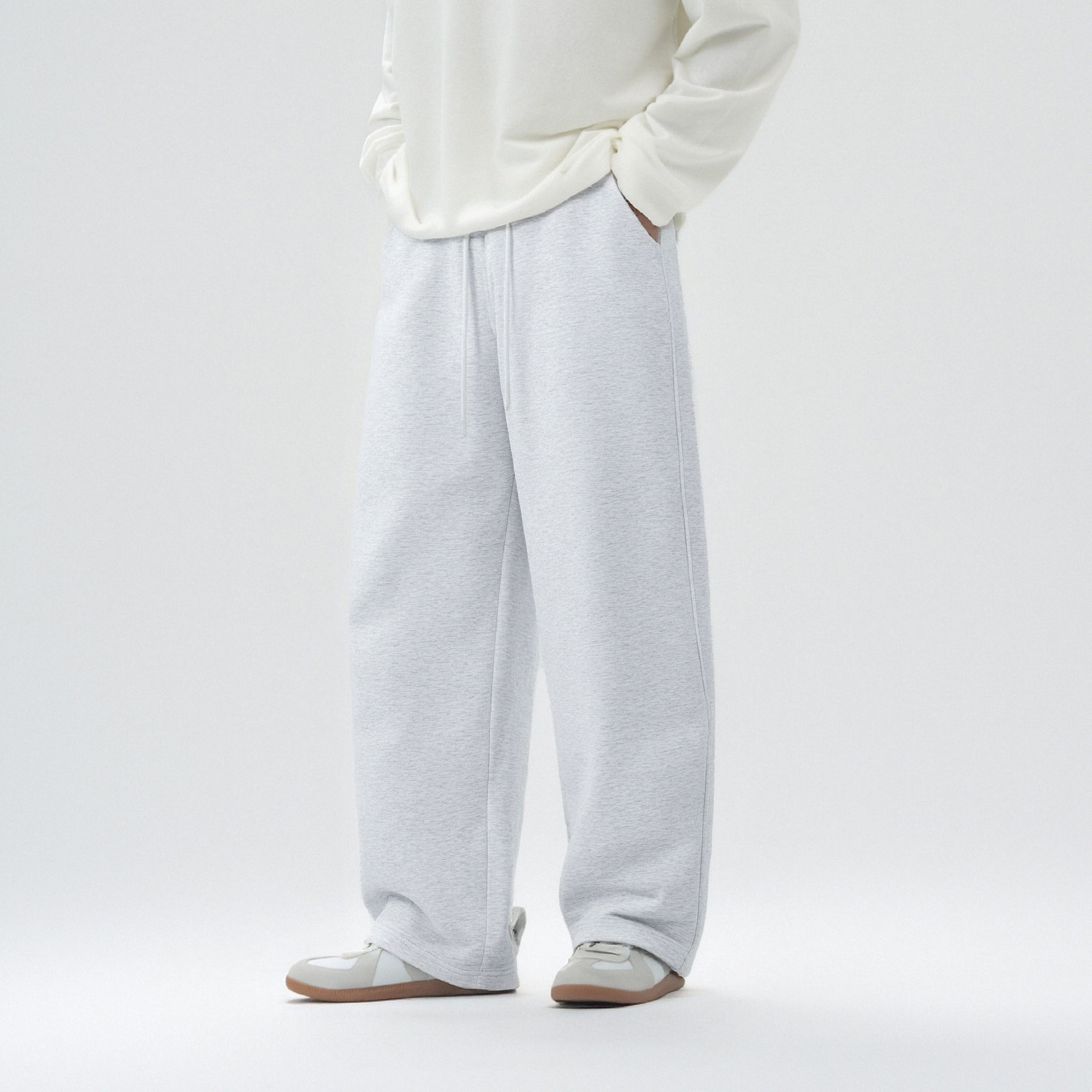 bdpowerup新款重磅弯刀卫裤男直筒休闲裤宽松大码男士运动针织裤,淘宝优惠券,粉丝福利购,淘宝优惠卷