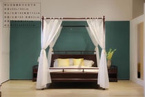 Fairy Works Boutique Canon Blood Sandalwood (Africa Little Leaf Purple Sandalwood) New Chinese Shelf Bed Three Sets 180 180 * 200 Real