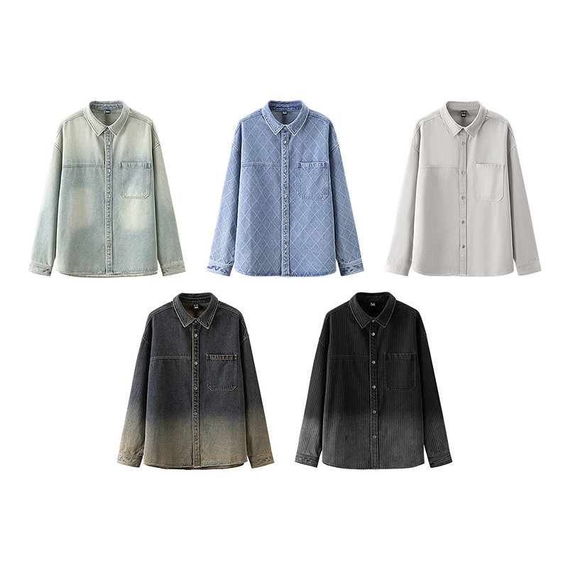 森柔牛仔|商场同款森马长袖衬衫男牛仔外套2025春季新款复古潮酷,淘宝优惠券,粉丝福利购,淘宝优惠卷