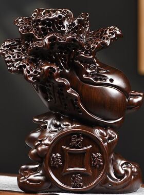 花梨木白菜摆件客厅实木红木酒柜百财店铺装饰品开业工艺品礼品