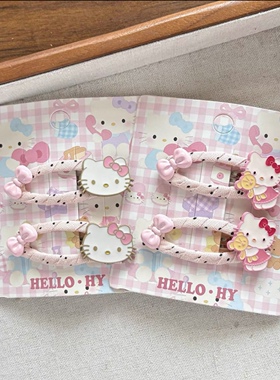 新款甜美少女心猫咪bb夹发夹