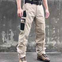 Sacred Beetle Outdoor Tactical Pants Mens Spring Autumn Season Breathable Wear and Multi-Pocket Work Pants Loose Camouflate Pants