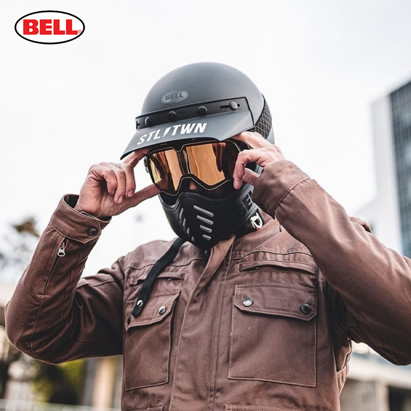 美国BELL贝尔摩托车头盔复古越野美式全盔哈雷拿铁拉力机车安全盔 - 图0