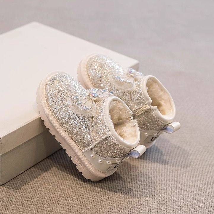 真皮儿童雪地靴2025新款冬季女童雪地棉加绒加厚女宝鞋子公主棉鞋,淘宝优惠券,粉丝福利购,淘宝优惠卷