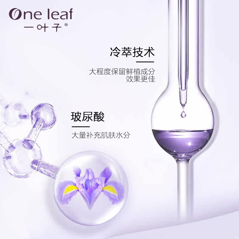 一叶子鸢尾补水提亮肤色紧致精华液 一叶子小白兔液态精华