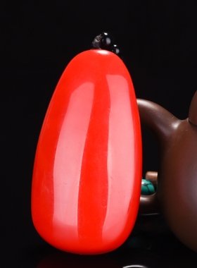 天然和田玉红玉原石手把件天然玉石彩玉手玩件玉器腰件挂件手饰