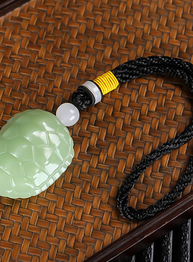 天然和田玉青白玉龟壳手把件富甲天下玉石把玩件籽料挂件把件