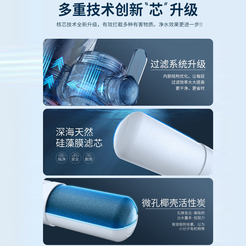 康佳家用水龙头净水器陶瓷厨房滤芯 konka康佳爱森特净水器