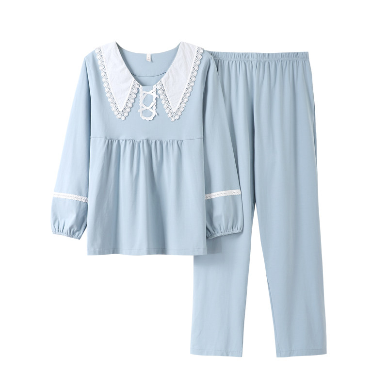 纯棉春秋季长袖长裤2022年新款睡衣 姵娇兰睡衣/家居服套装