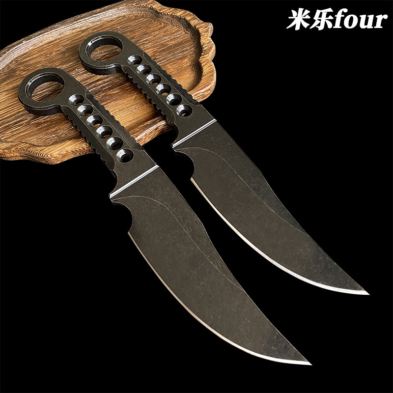 现货手工锻造1095高碳钢直刀K鞘腰带挂件方便携带高品质直刀,淘宝优惠券,粉丝福利购,淘宝优惠卷