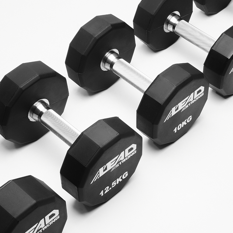 聚氨酯哑铃 CPU十二边 隶德体育 工作室健身器材无味环保健身 - 图1