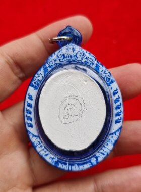 泰国佛牌 龙达玛 龙婆doo自身 王者金粉材质 后手画福