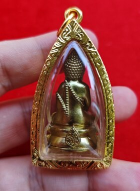 泰国佛牌 药师佛 龙婆马哈希拉 2566 黄铜药师佛 意大利金壳