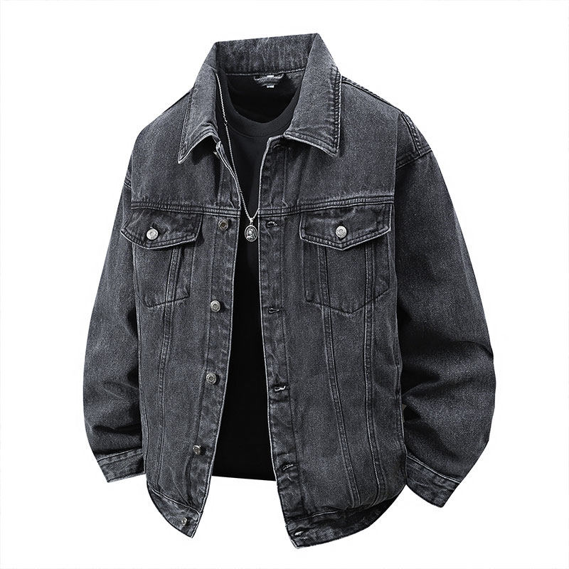 啄木鸟潮流牛仔外套男春秋款宽松男工装夹克多口袋时尚休闲上衣服,淘宝优惠券,粉丝福利购,淘宝优惠卷
