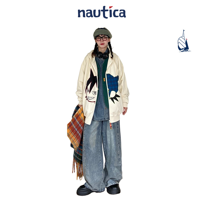 【龙年限定】nautica×JUN INAGAWA联名日系中性嘻哈卫衣JIKW4102