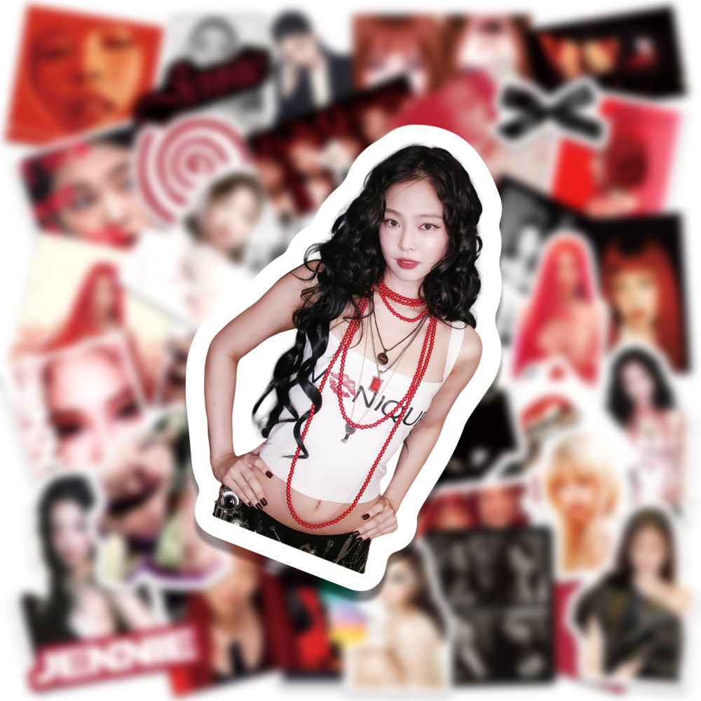 金珍妮贴纸0ruby专辑爱豆手账DIY手机壳装饰防水jennie贴纸贴画,淘宝优惠券,粉丝福利购,淘宝优惠卷