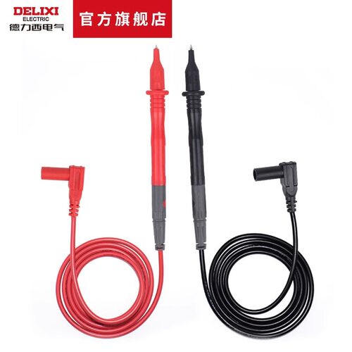 德力西万用表表笔10A600V/1000V通用数字万用表表棒钳形表表笔 - 图1