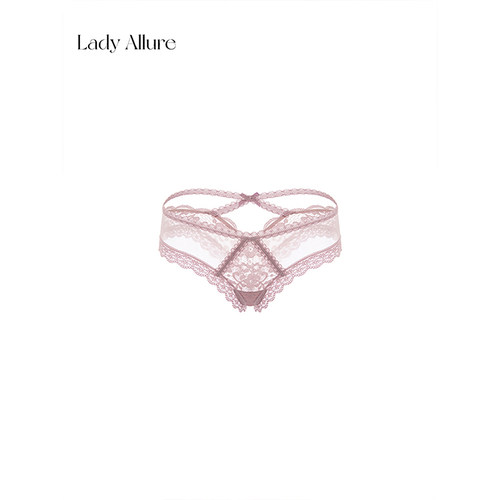 「LA」Roxy·炽热陷阱|欲焰系列*性感张力蕾丝半包臀绑带女内裤-图3