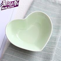 Heart-shaped Bowl Grilled Caramel Pudding Dessert Bowls Cake Mold Bowls Creative Ceramics Small Bowls Colorful S Color I Couple Bowls