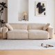 Cream style fully removable and washable corduroy fabric sofa