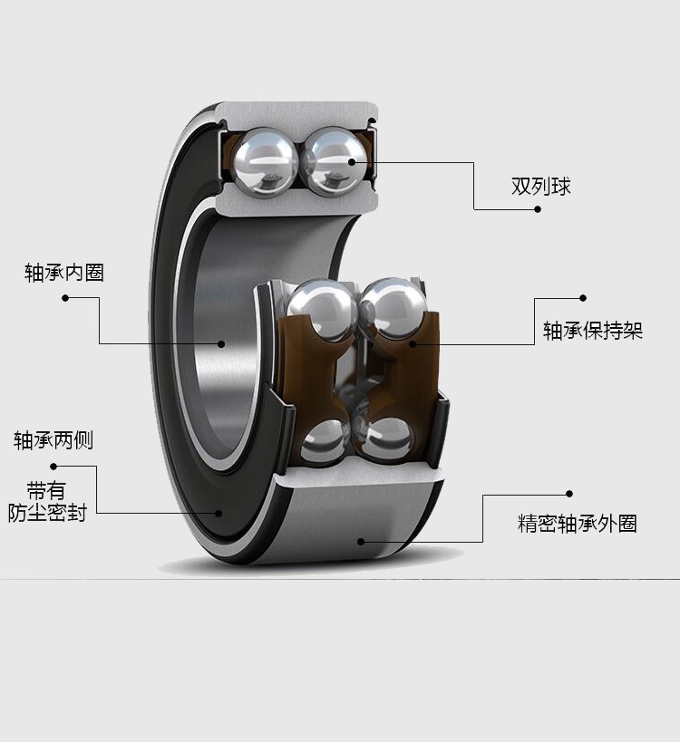 NSK进口双列加厚轴承4308 4309 4310 4311 4312 4313 4314 4315RS - 图2